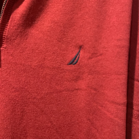 Nautica Half Zip Sweater Red XXL - Picture 2 of 5